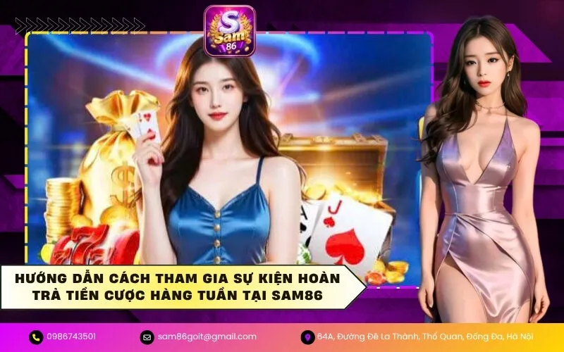 Hướng Dẫn Cách Tham Gia Sự Kiện Hoàn Trả Tiền Cược Hàng Tuần Tại SAM86