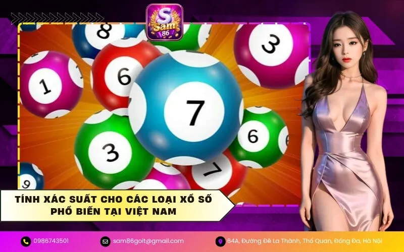 Tính xác suất cho các loại xổ số phổ biến tại Việt Nam